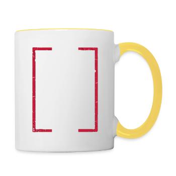 I Have Selective Hearing You Weren't Selected Joke - Contrasting Mug - white/yellow - Right