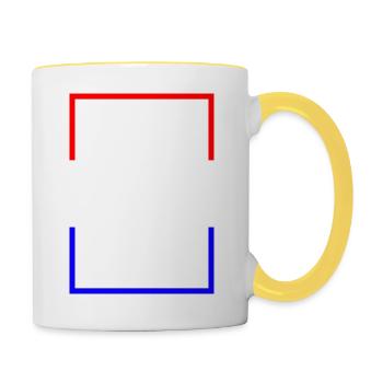Netherlands - Statement lettering with flag - Contrasting Mug - white/yellow - Right