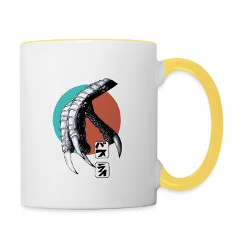 Claw - Tasse zweifarbig - Weiß/Gelb - Rechts
