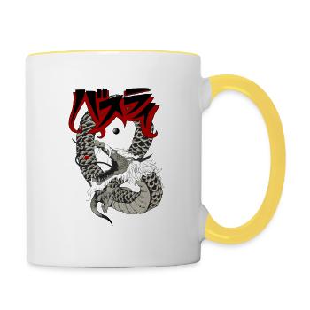 Dragon - Tasse zweifarbig - Weiß/Gelb - Rechts