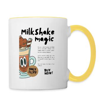 Milkshake Magic - Contrasting Mug - white/yellow - Right
