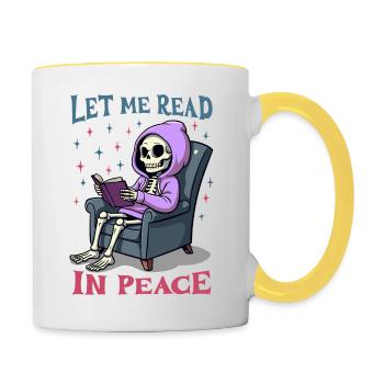 Let me read in peace - Contrasting Mug - white/yellow - Right