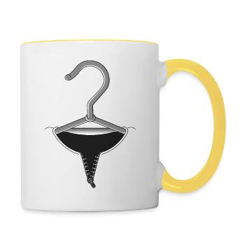 TODAY I AM - Contrasting Mug - white/yellow - Right