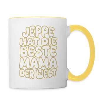Dire Jeppe - Mug contrasté - blanc/jaune - Droite