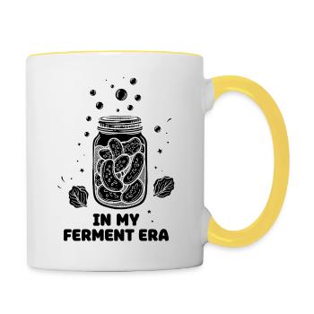 In My Ferment Era Einmachglas - Tasse zweifarbig - Weiß/Gelb - Rechts