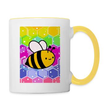 bee - Contrasting Mug - white/yellow - Right