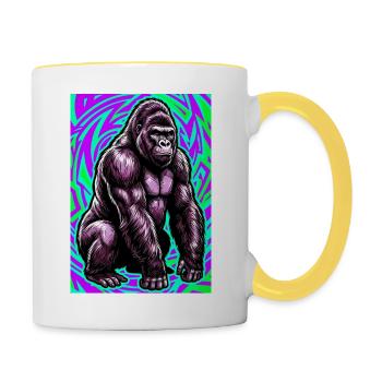 gorilla - Contrasting Mug - white/yellow - Right