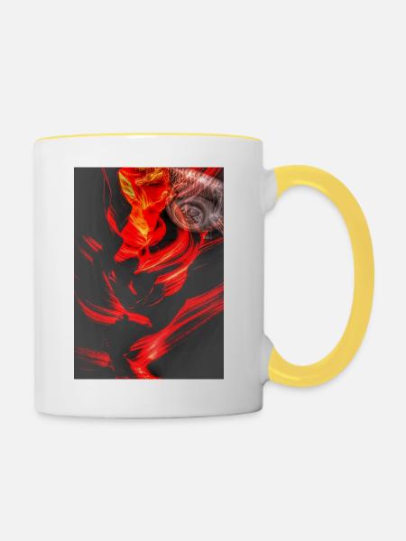 Kaputte Kamera Teil 4 - Tasse zweifarbig - Weiß/Gelb