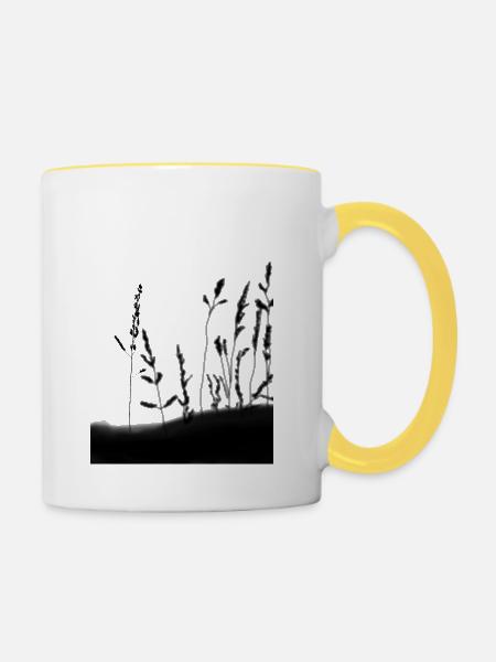 SPIKE - Tasse zweifarbig - Weiß/Gelb