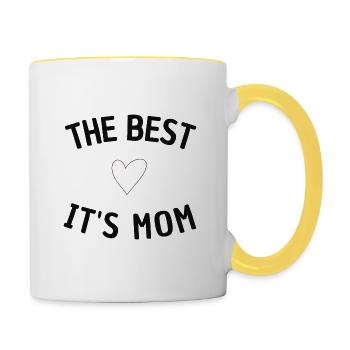 The Best Mom - Contrasting Mug - white/yellow - Right