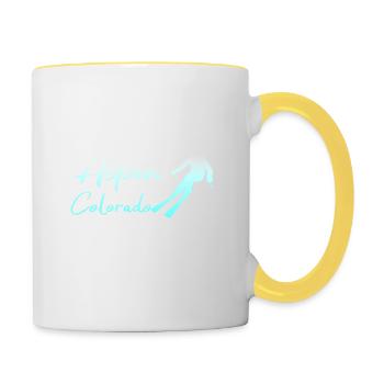 Aspen Colorado - Contrasting Mug - white/yellow - Right