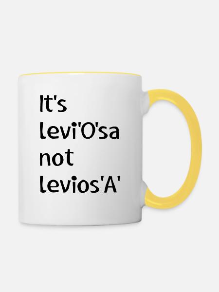 Potter - Tasse zweifarbig - Weiß/Gelb
