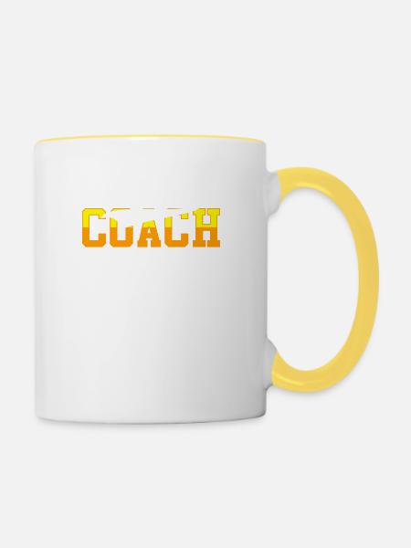 Co-Trainer - Tasse zweifarbig - Weiß/Gelb