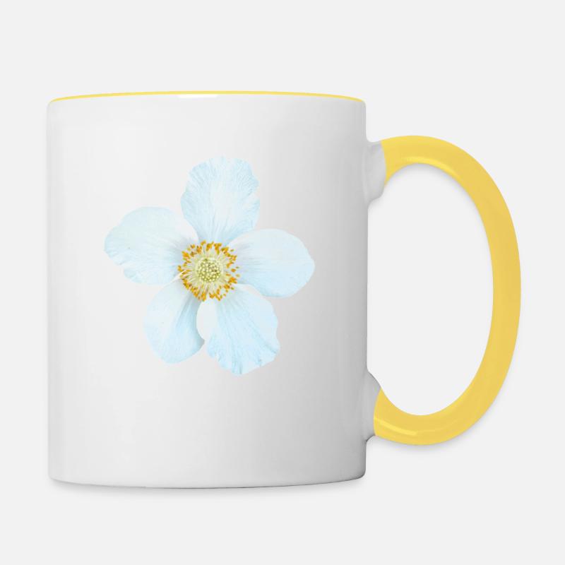 Das Große Windröschen - Anemone sylvestris - Tasse zweifarbig - Weiß/Gelb