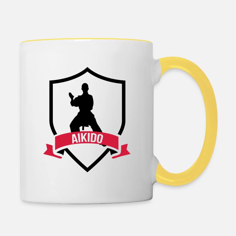 Aikido - Contrasting Mug - white/yellow