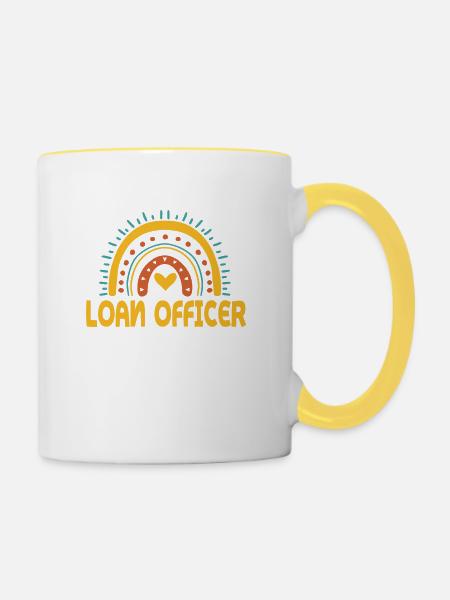 Kreditsachbearbeiter - Tasse zweifarbig - Weiß/Gelb