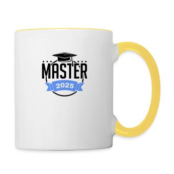 Master 2025 Master's Degree Graduation Graduation - Contrasting Mug - white/yellow - Right