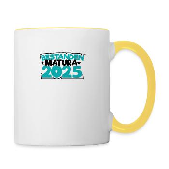 Matura 2025 Matura Trip Matura Ceremony Matura Graduate - Contrasting Mug - white/yellow - Right