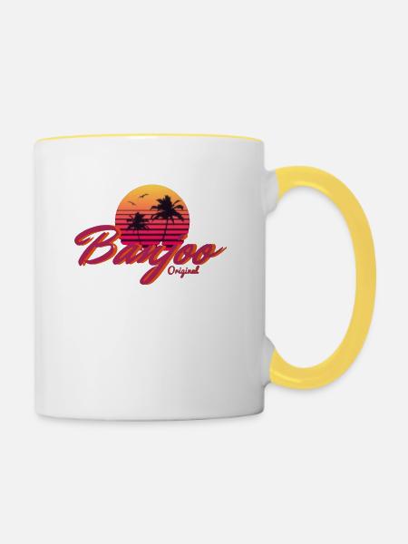 Banjoo Sunset - Tasse zweifarbig - Weiß/Gelb