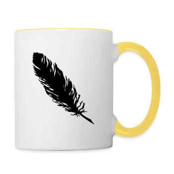feather - Contrasting Mug - white/yellow - Right