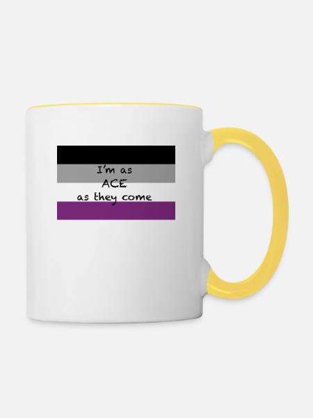 ASS - Tasse zweifarbig - Weiß/Gelb