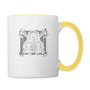 BRETON ascendant Breton - Mug contrasté - blanc/jaune - Droite