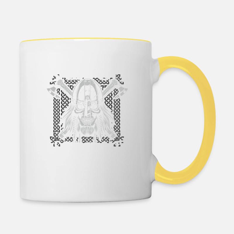 BRETON ascendant Breton - Mug contrasté - blanc/jaune