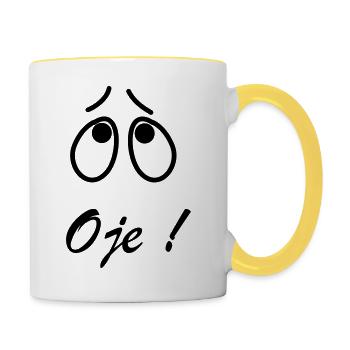 Geez - Contrasting Mug - white/yellow - Right