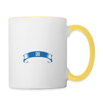 Meilleur Didier du monde homme - Mug contrasté - blanc/jaune - Droite