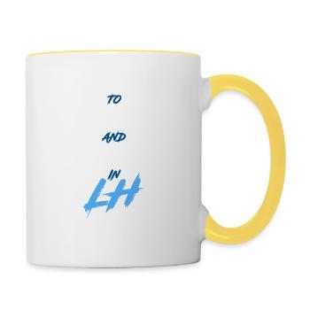TO LIVE AND DIE IN LH - Contrasting Mug - white/yellow - Right