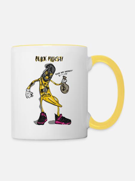 BANANEN-OG - Tasse zweifarbig - Weiß/Gelb