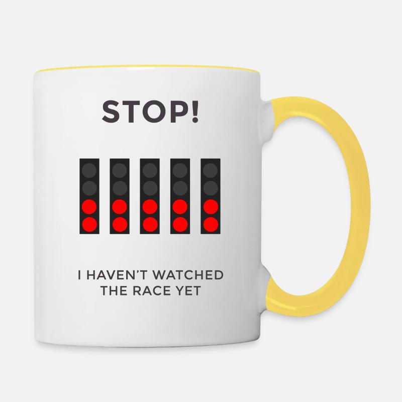 TRAFFIC LIGHT - Contrasting Mug - white/yellow