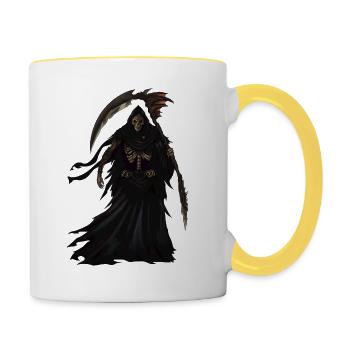 Grim Reaper 2 - Contrasting Mug - white/yellow - Right
