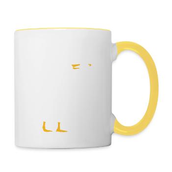 Joint Weed Goose - Contrasting Mug - white/yellow - Right