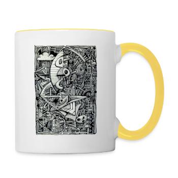 Dreamchamber - Contrasting Mug - white/yellow - Right