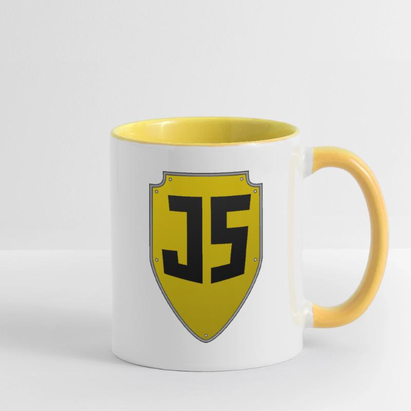 Bouclier JavaScript Mug contrasté