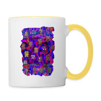 graffiti 2021 new 37 - Contrasting Mug - white/yellow - Right