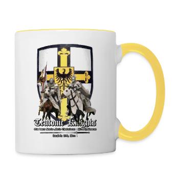 Teutonic Knights - Mug contrasté - blanc/jaune - Droite