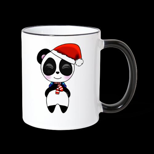 Panda noel bonnet - Mug contrasté