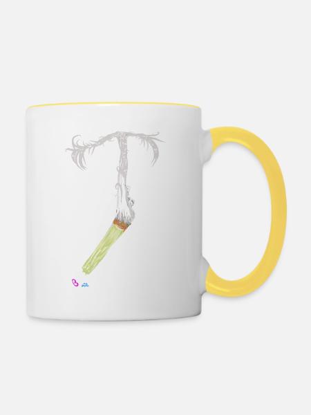 Dormis v2.00Cami - Tasse zweifarbig - Weiß/Gelb