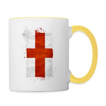 Angleterre Royaume-Uni Londres Anglais britannique Royaume-Uni - Mug contrasté - blanc/jaune - Droite