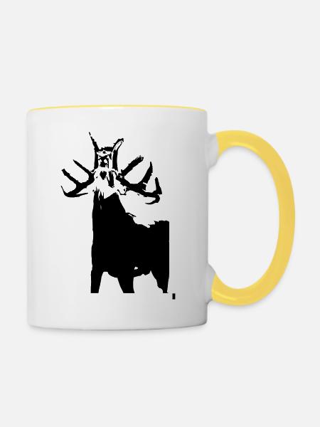 SPURRILLEN II - Tasse zweifarbig - Weiß/Gelb