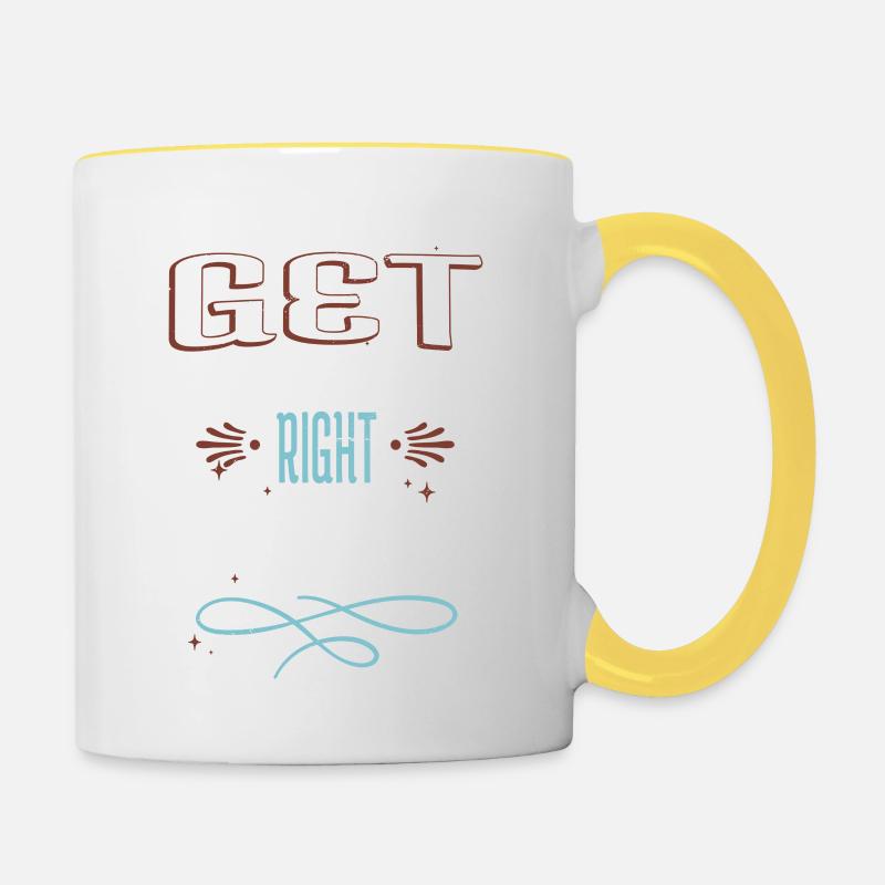 Aaron Carpenter Tshirts Birthday Carpenter - Contrasting Mug - white/yellow