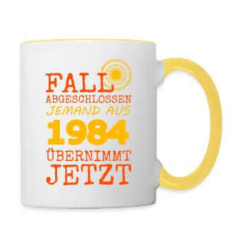 Fall 1984 - Contrasting Mug - white/yellow - Right