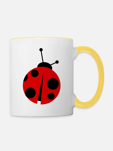 ladybird - Tasse zweifarbig - Weiß/Gelb