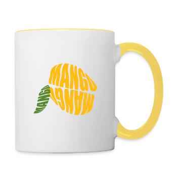 Mango - Tasse zweifarbig - Weiß/Gelb - Rechts