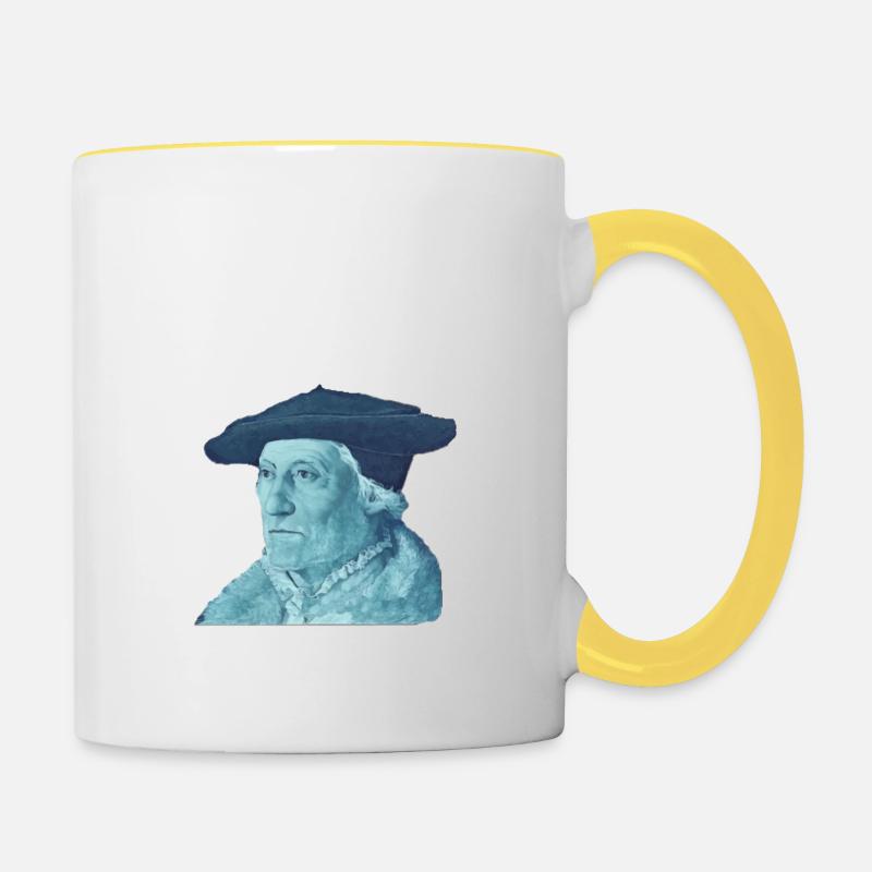 100 Deutsche Mark (Grandpa Edition) - Mug contrasté - blanc/jaune