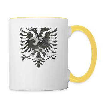 Albanian Eagle - Contrasting Mug - white/yellow - Right
