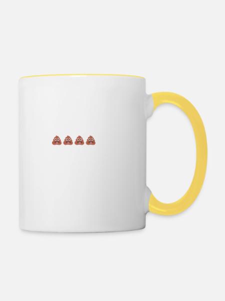 Furz Laden - Tasse zweifarbig - Weiß/Gelb