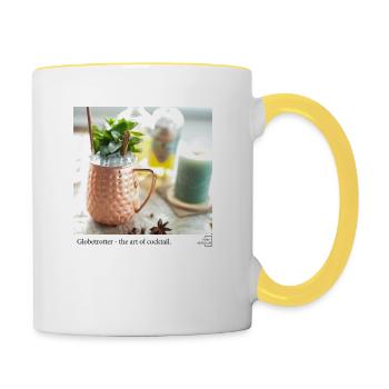 Globetrotter - Moscow mule - Tasse zweifarbig - Weiß/Gelb - Rechts